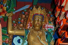 18 Manjushri Statue In Dokhang Main Prayer Hall Of Tengboche Gompa